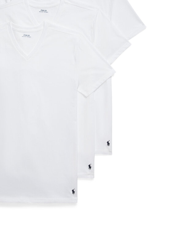 Polo Ralph Lauren Polo Ralph Lauren Marškinėlių komplektas 714936903001 Balta Slim Fit