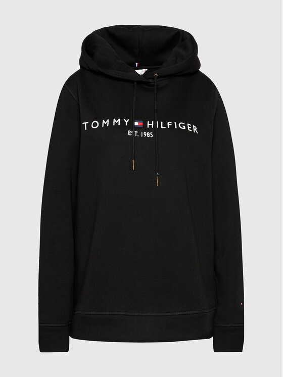 Tommy Hilfiger Tommy Hilfiger Pulóver Heritage WW0WW31998 Fekete Regular Fit