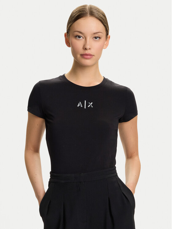 Armani Exchange Armani Exchange T-Shirt XW001382 AF16294 UC001 Czarny Slim Fit