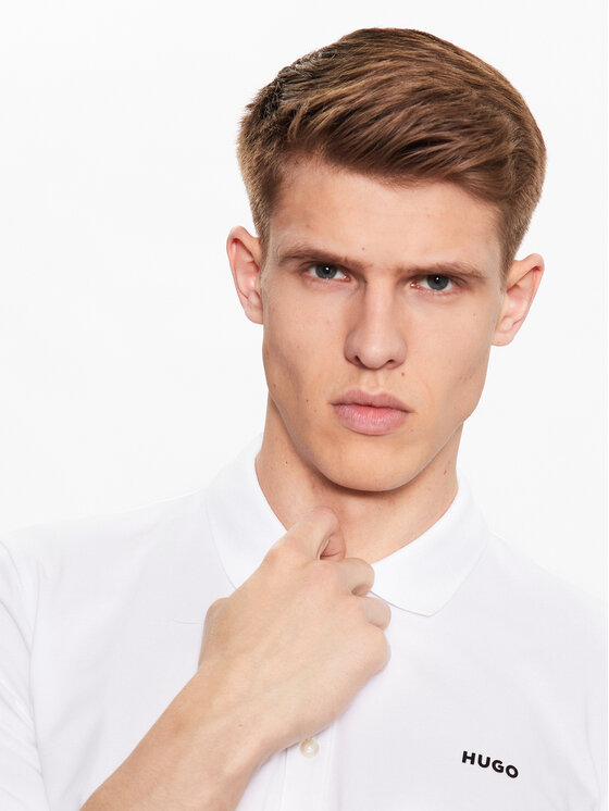 HUGO Hugo Polo 50470547 Biały Slim Fit