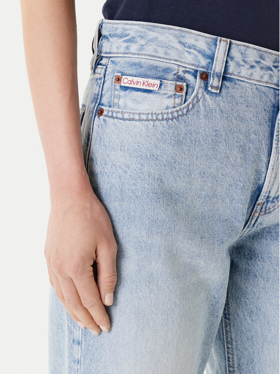 Calvin Klein Jeans Calvin Klein Jeans Džínsy Signature 90s LV147C700G Modrá Straight Fit