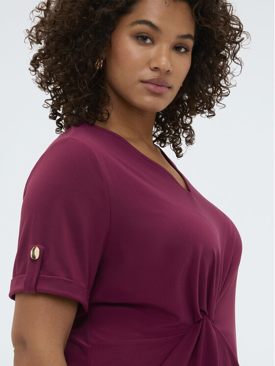 Fiorella Rubino Fiorella Rubino T-Shirt G05ZL008978N036 Bordowy A-Line Fit