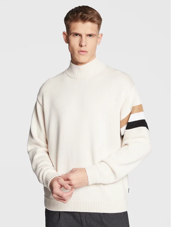 Boss Pullover Lerio 50478780 Beige Regular Fit