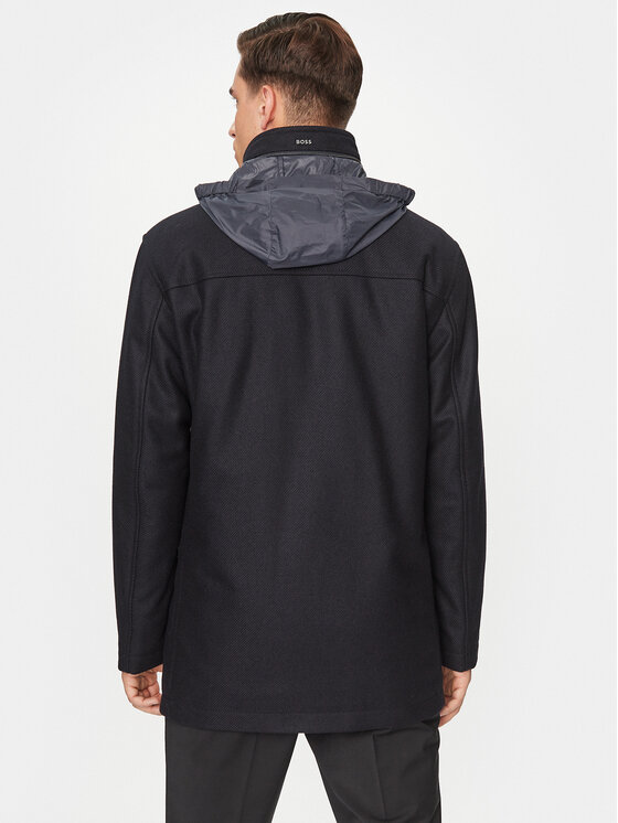 BOSS Boss Vuneni kaput H-Camron-234 50502267 Tamnoplava Relaxed Fit