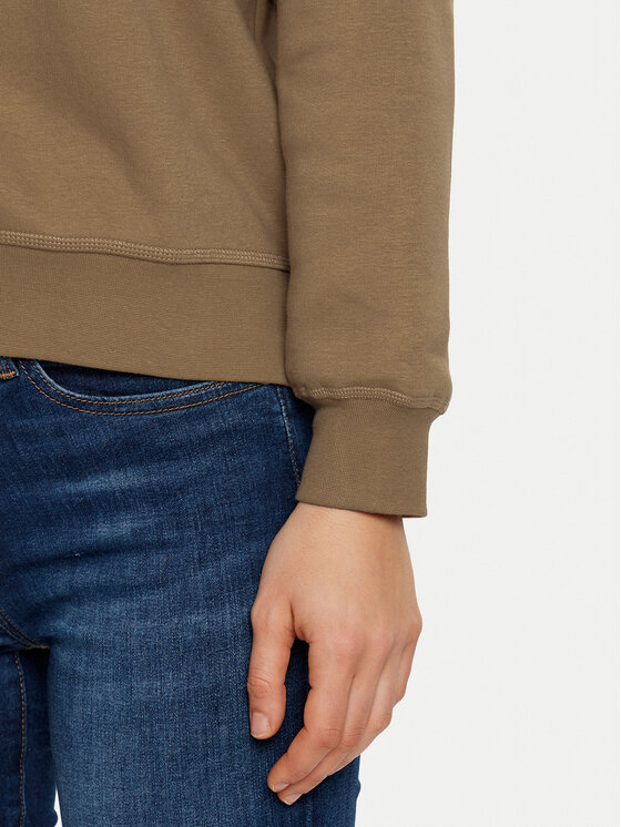 Tommy Hilfiger Tommy Hilfiger Majica dugih rukava WW0WW41246 Kaki Relaxed Fit