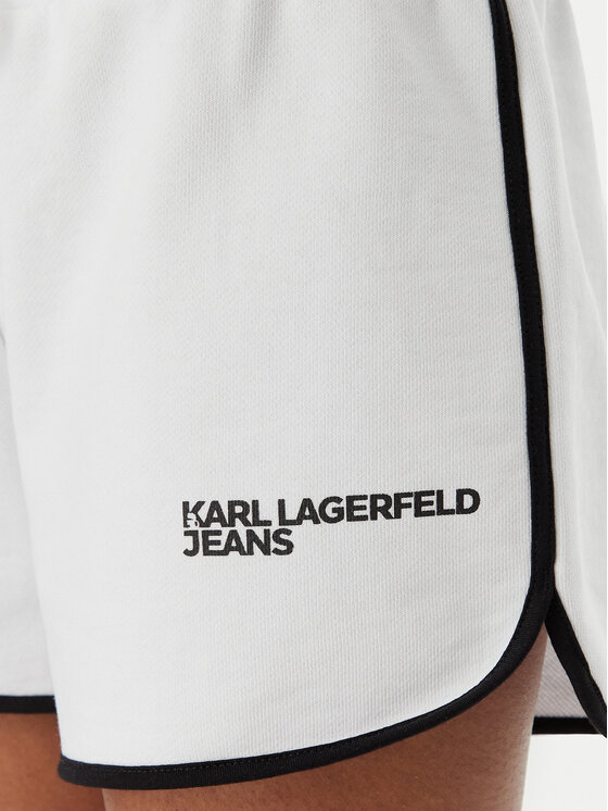 Karl Lagerfeld Jeans Karl Lagerfeld Jeans Sportske kratke hlače B2W10125 Bijela Regular Fit
