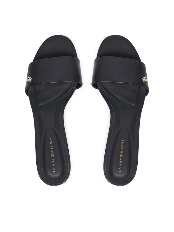 Tommy Hilfiger Tommy Hilfiger Чехли Th Mid Mule FW0FW09508 Черен