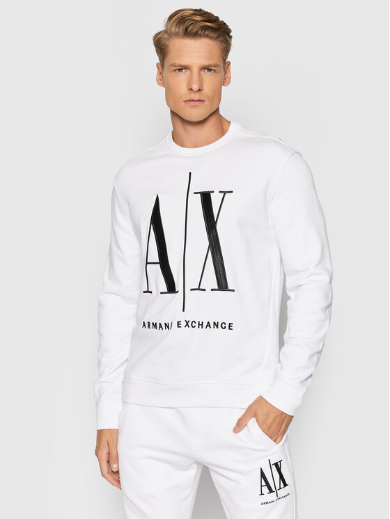 Armani Exchange Armani Exchange Світшот 8NZMPA ZJ1ZZ 1100 Білий Regular Fit