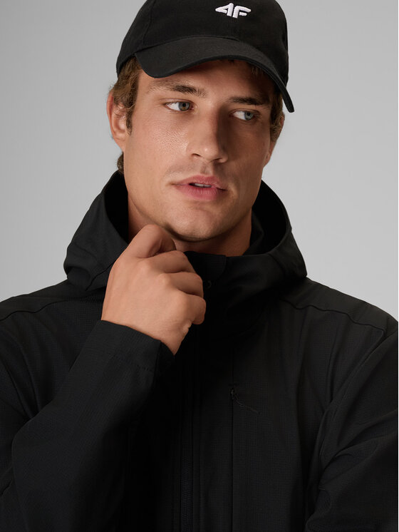 4F 4F Kurtka przejściowa URBAN COMMUTER Czarny Regular Fit
