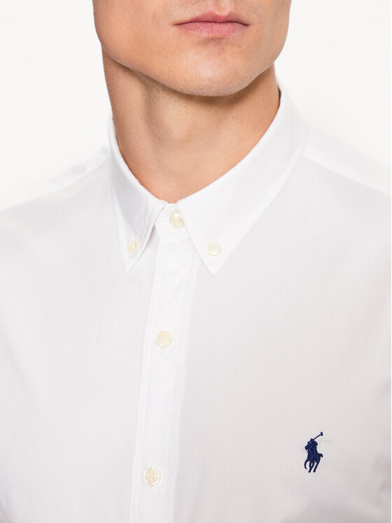 Polo Ralph Lauren Cămașă 710906936003 Alb Slim Fit | Modivo.ro