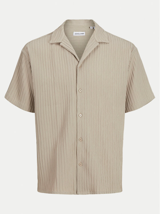 Jack & Jones Jack & Jones Košile Massimo 12269640 Béžová Relaxed Fit