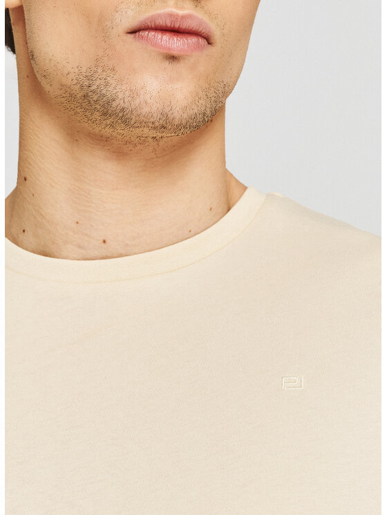 Pako Lorente Pako Lorente T-Shirt P26SF-TT-005 Beżowy Regular Fit
