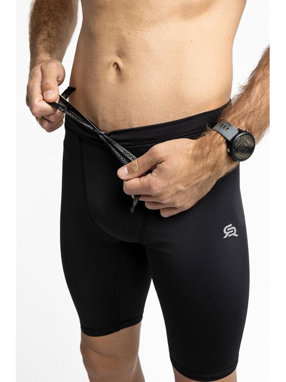 ROUGH RADICAL ROUGH RADICAL Szorty sportowe POWER TECH Czarny Slim Fit