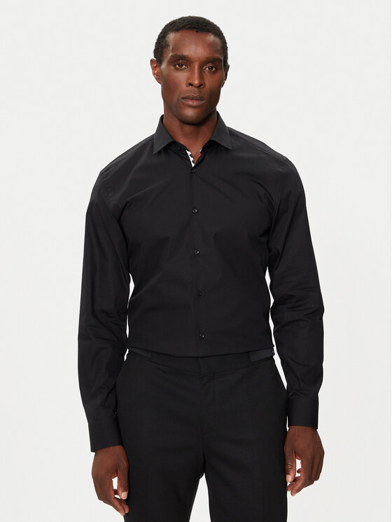 Hugo Košeľa Koey 50519729 Čierna Slim Fit