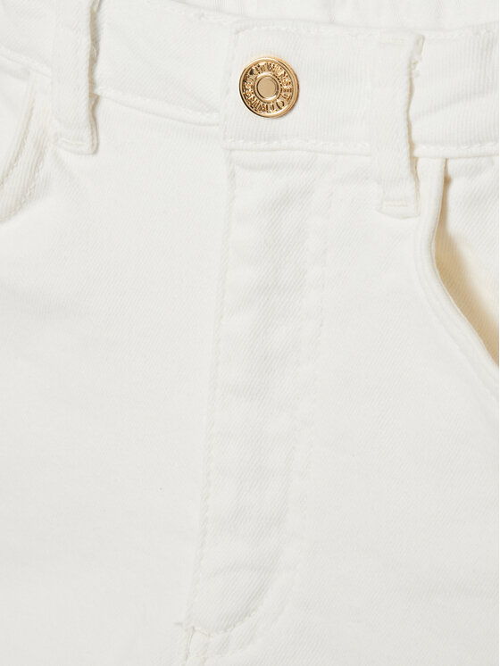 TWINSET TWINSET Džínové šortky 251GJ2610 Bílá Regular Fit