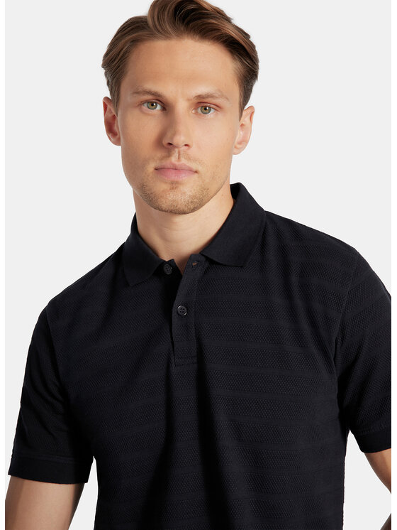 Pako Lorente Pako Lorente Polo P25WF-TX-001 Granatowy Classic Fit