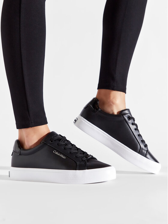 Calvin Klein Calvin Klein Αθλητικά Vulc Lace Up Nano Fox-Lth HW0HW01066 Μαύρο
