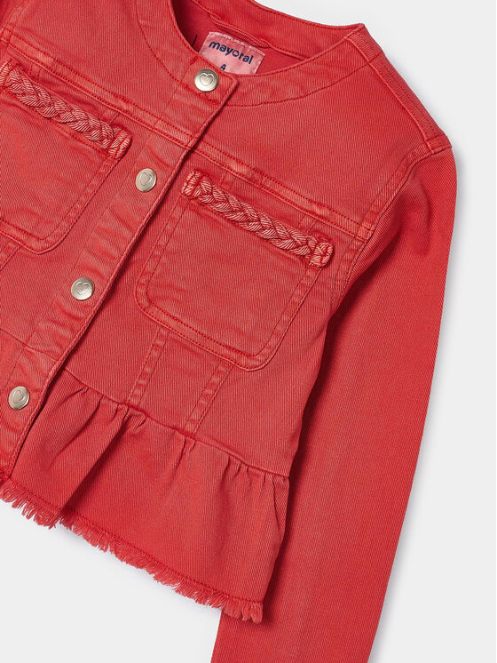 Mayoral Mayoral Jeansjacke 3473 Rot Regular Fit