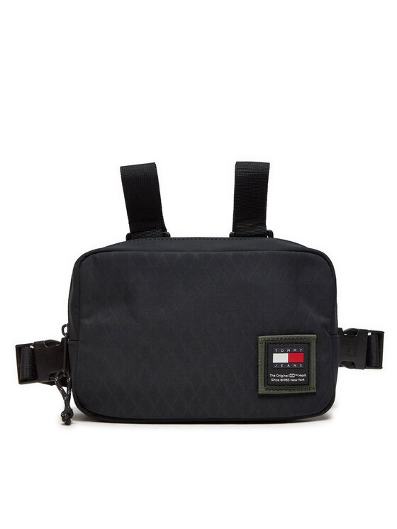 Tommy Jeans Torbica Za Okrog Pasu Tjm Purpose Chest Bag AM0AM12391 Črna