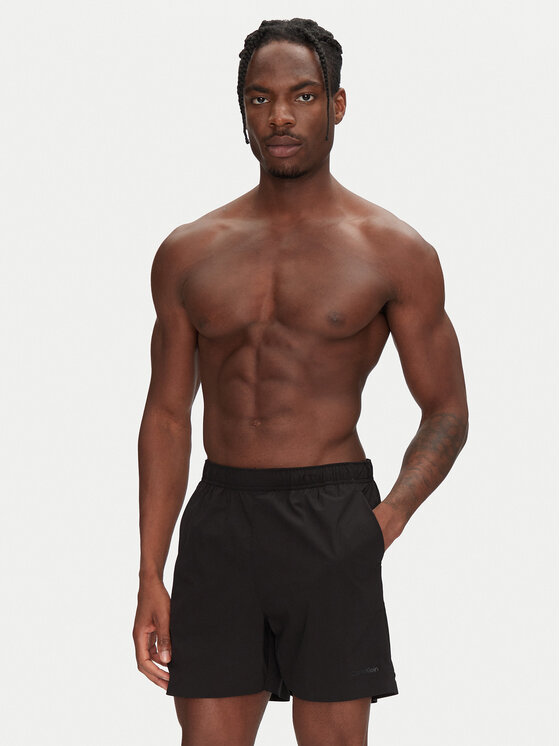 Calvin Klein Swimwear Calvin Klein Swimwear Plavecké šortky KM0KM01118 Čierna Regular Fit