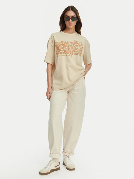 Billabong Billabong Póló Wander Across EBJZT00483 Bézs Loose Fit