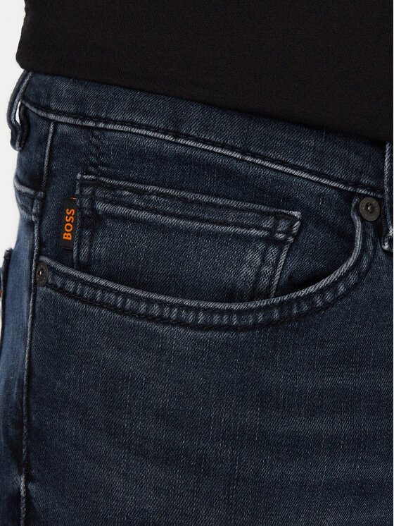 BOSS BOSS Jeansy Delaware  50571765 Granatowy Slim Fit