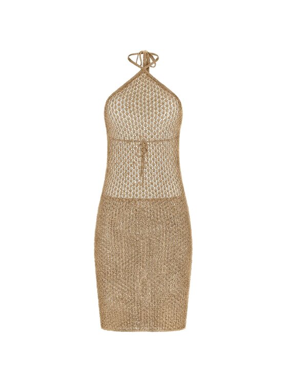 Guess Guess Haljina za svaki dan 182110 Bež Classic Fit