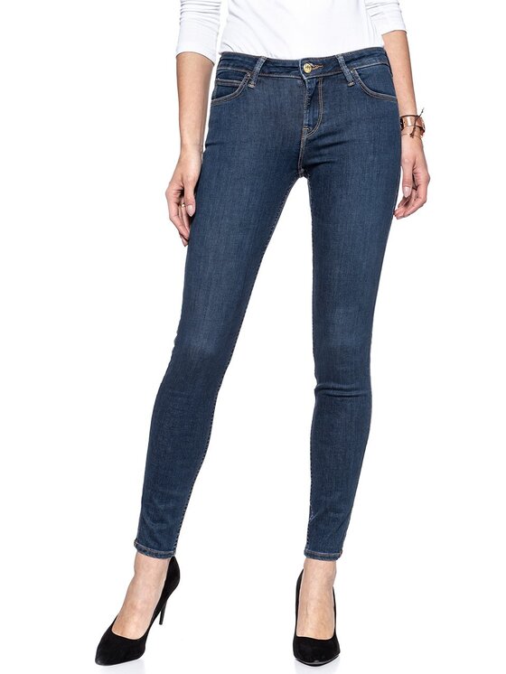 Lee Lee Jeansy SCARLETT Niebieski Skinny Fit