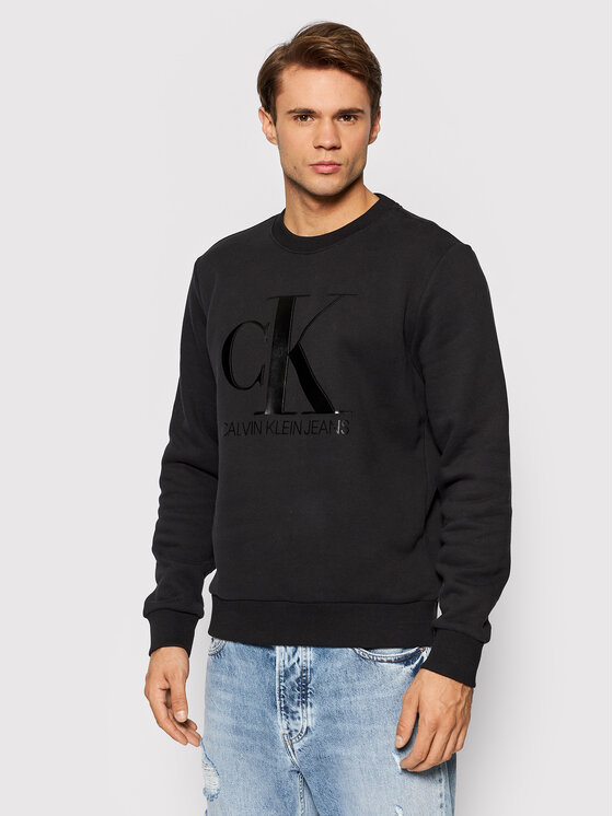 Calvin Klein Jeans Džemperis J30J318177 Juoda Regular Fit • Modivo.lt
