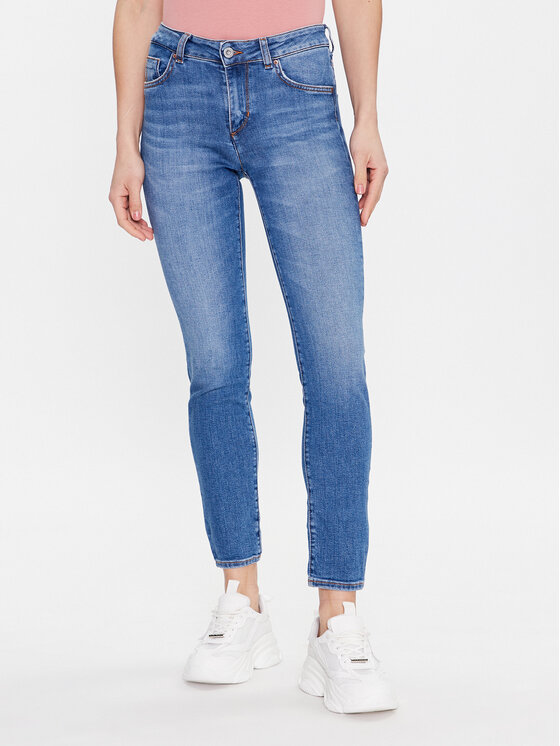Mustang Jeans hlače Shelby 1013585 Modra Slim Fit