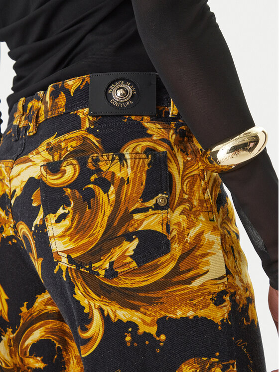 Versace Jeans Couture Versace Jeans Couture Farmer 80HAB506 ES153 Fekete Wide Leg