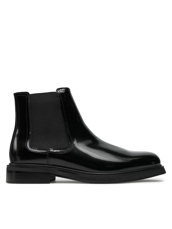 Aldo black patent boots deals