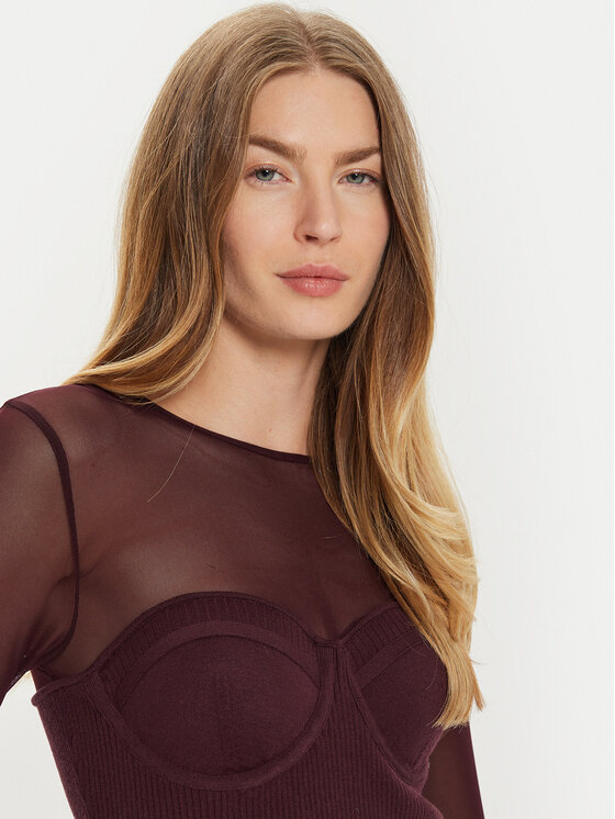 TWINSET TWINSET Coctailkleid 242AT3040 Violett Slim Fit