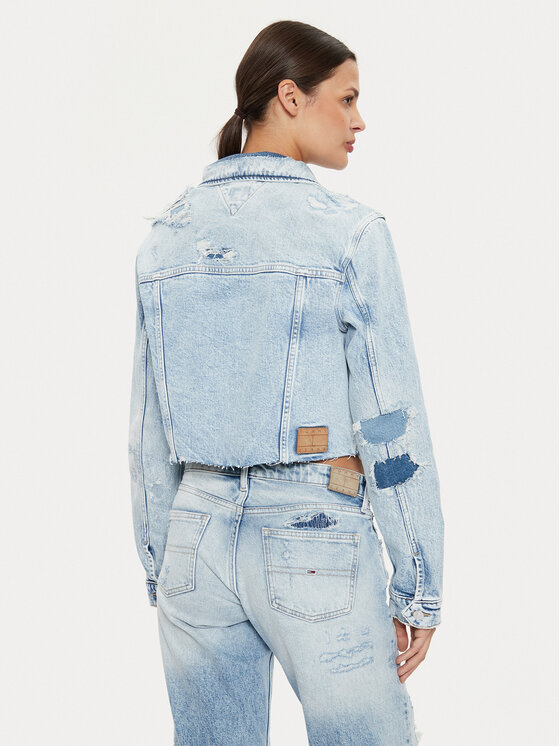 Tommy Jeans Tommy Jeans Jeansová bunda Izzie DW0DW18555 Modrá Slim Fit