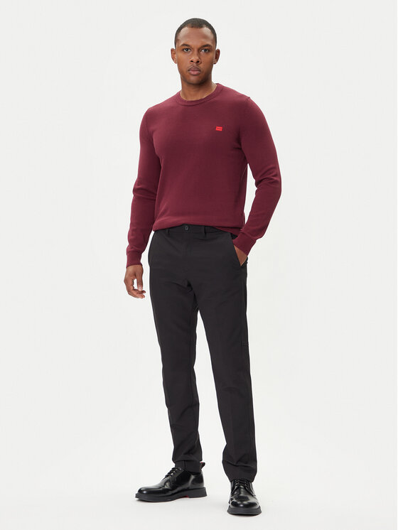 HUGO HUGO Džemper San Cassius-C1 50475083 Tamnocrvena Regular Fit