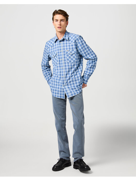 Wrangler Wrangler Jeansy GREENSBORO Niebieski Regular Fit