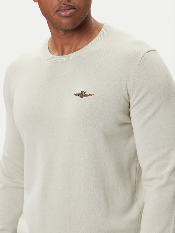 Aeronautica Militare Aeronautica Militare Džemper 252MA1611UL00506 Bež Regular Fit