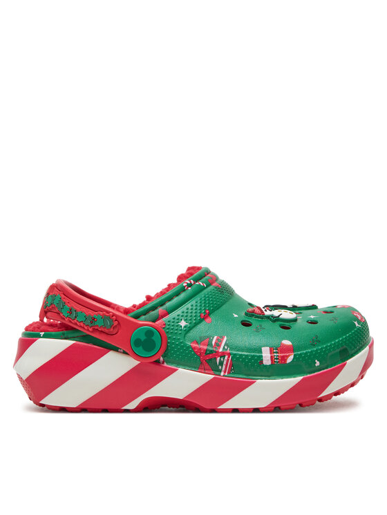 Crocs Crocs Şlapi Classic Mickey Xmass Lined Clog K 210814 Verde