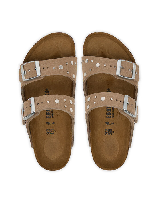 Birkenstock Birkenstock Klapki Arizona Rivet 1031708 S Beżowy
