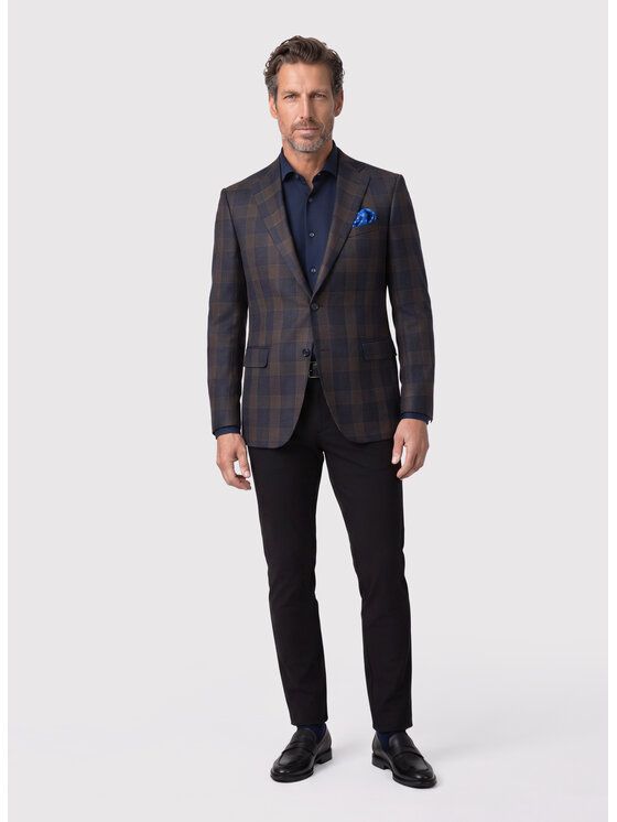Pako Lorente Pako Lorente Marynarka P26WF-3X-015 Granatowy Slim Fit