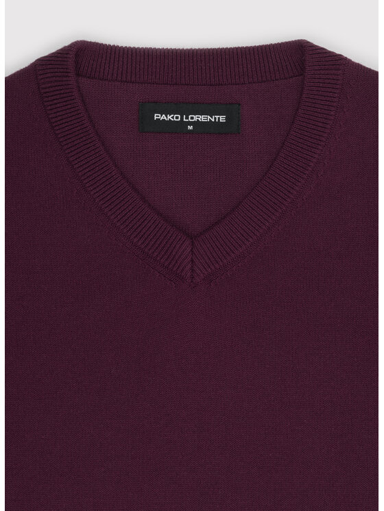Pako Lorente Pako Lorente Sweter P26WN-2X-010 Fioletowy Straight Fit