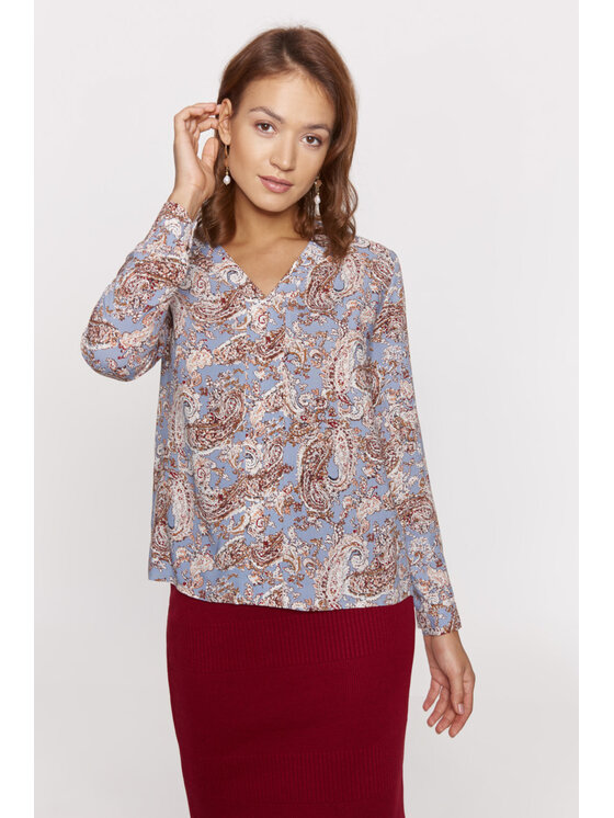QUIOSQUE QUIOSQUE Blúzka QUIOSQUE 2KI001251 Sivá Regular Fit