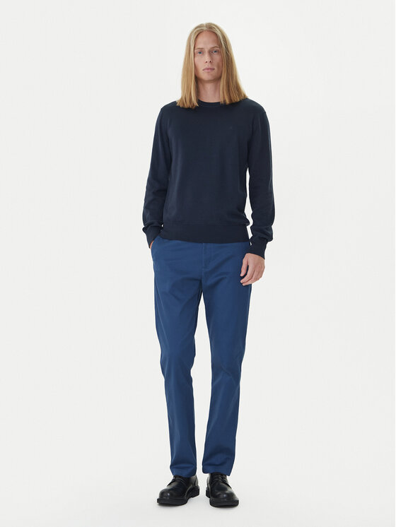 Calvin Klein Calvin Klein Chino kalhoty LV040EM633 Modrá Slim Fit