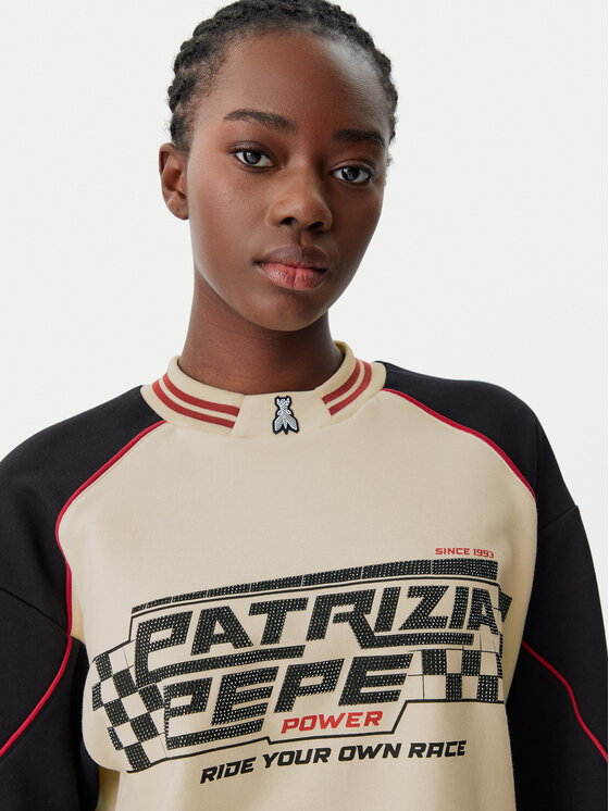 Patrizia Pepe Patrizia Pepe Džemperis ar kapuci 8M1672/J079-YA29 Bēšs Regular Fit