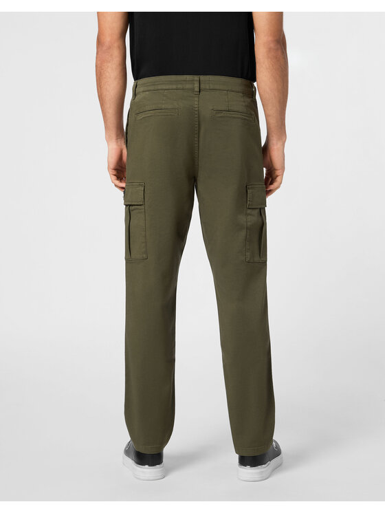 PHILIPP PLEIN PHILIPP PLEIN Spodnie cargo 23059 Zielony Cargo Fit