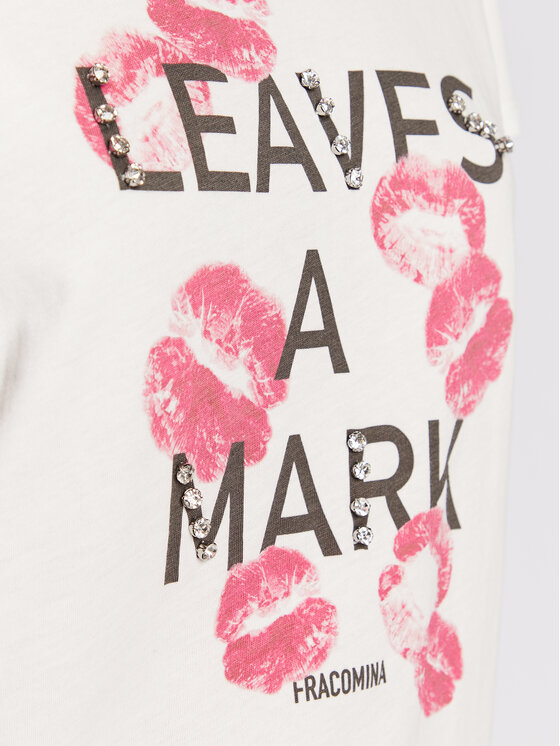 Fracomina Fracomina T-krekls FS23ST3006J400N5 Balts Regular Fit