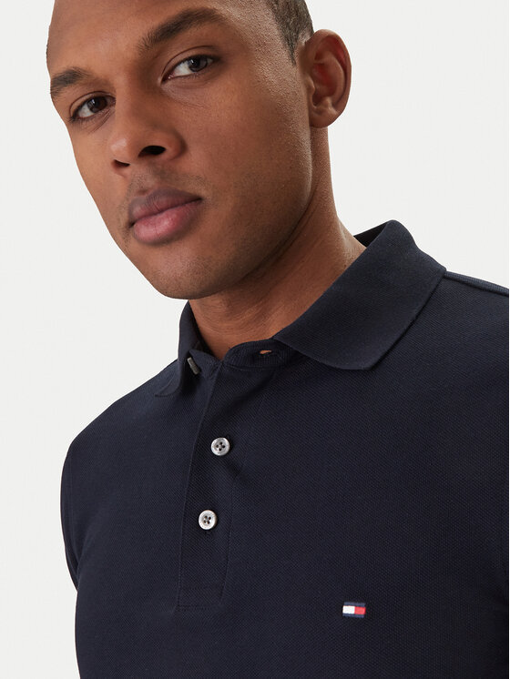 Tommy Hilfiger Tommy Hilfiger Polokošeľa 1985 MW0MW17771 Tmavomodrá Slim Fit