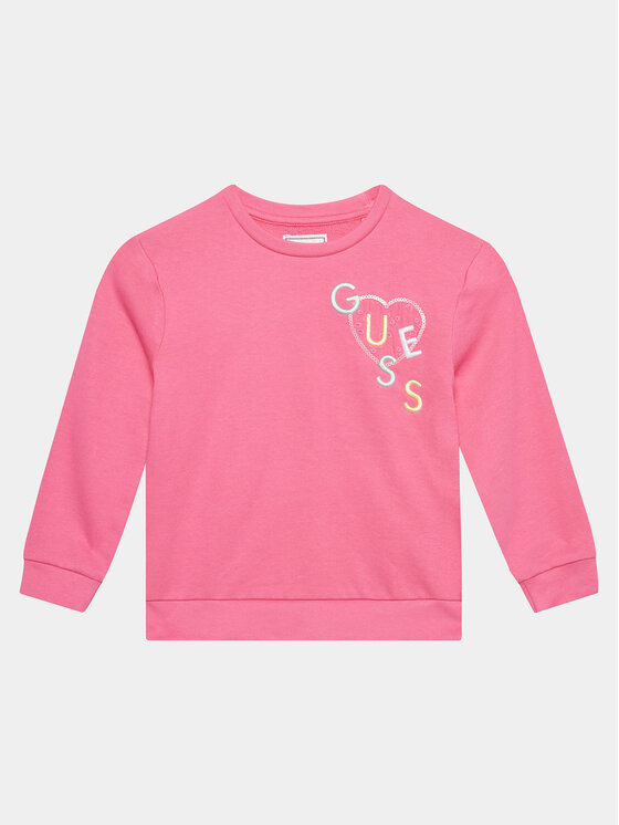 Guess Mikina K4GQ00 KA6R3 Ružová Regular Fit