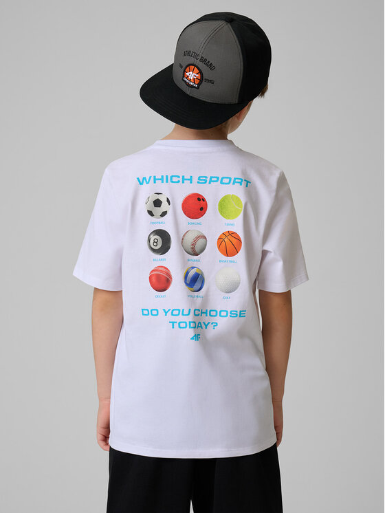 4F 4F T-Shirt STREET SPORT Biały Regular Fit