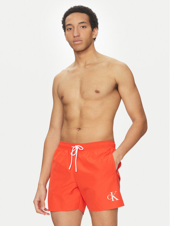 Calvin Klein Swimwear Calvin Klein Swimwear Úszónadrág KM0KM01101 Piros Regular Fit